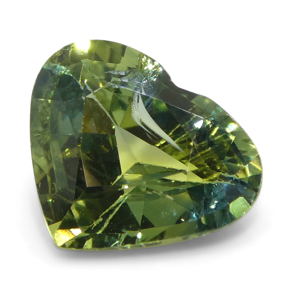 1.41ct Heart Green and Blue Sapphire from Sri Lanka - Skyjems Wholesale Gemstones