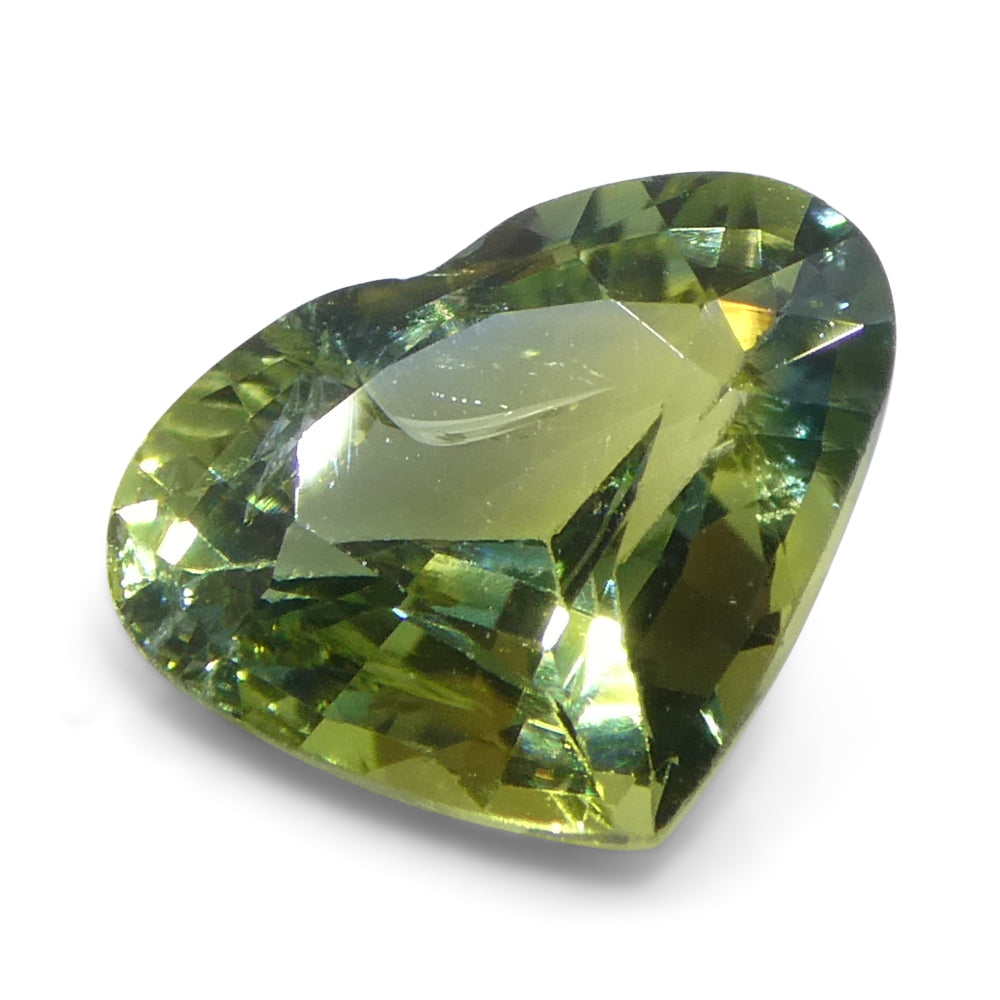 1.41ct Heart Green and Blue Sapphire from Sri Lanka - Skyjems Wholesale Gemstones