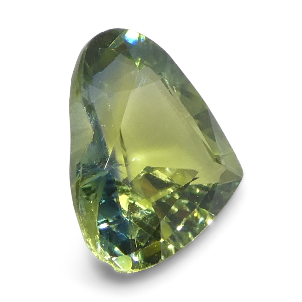 1.41ct Heart Green and Blue Sapphire from Sri Lanka - Skyjems Wholesale Gemstones