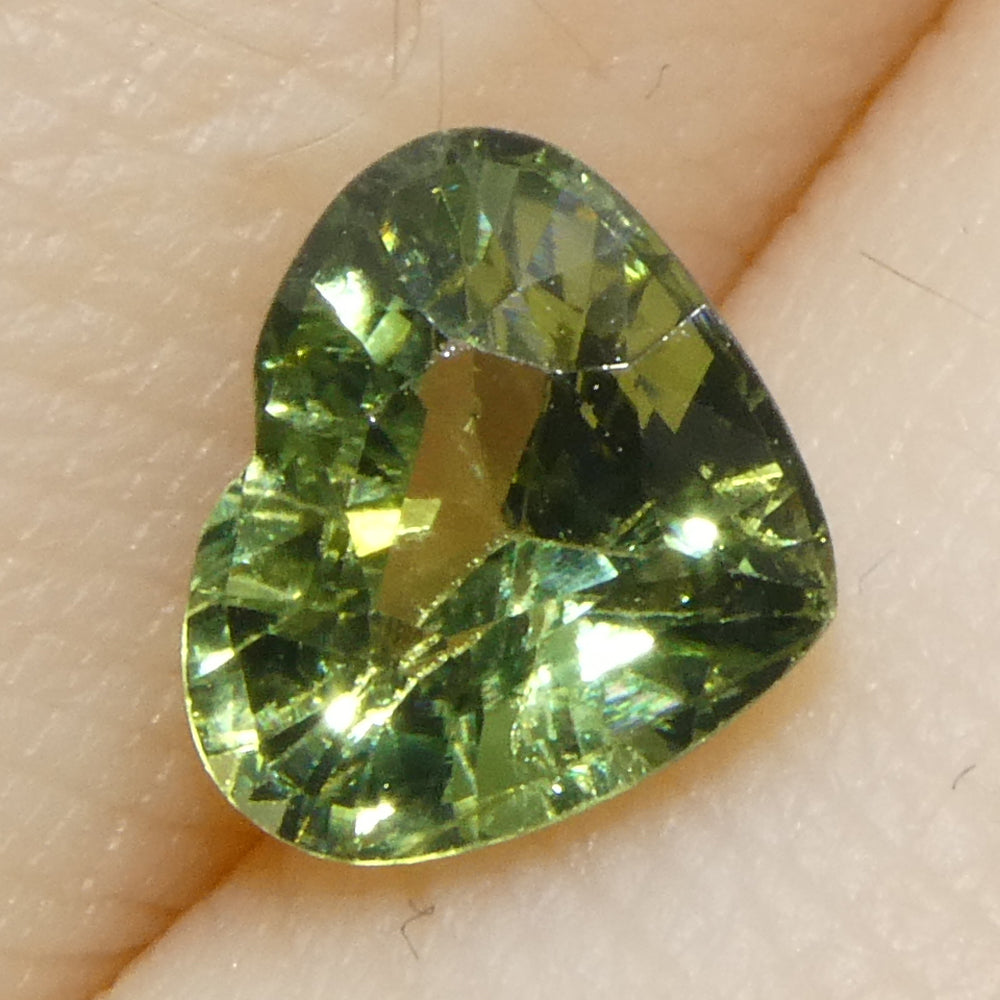 1.27ct Heart Green Sapphire from Sri Lanka - Skyjems Wholesale Gemstones