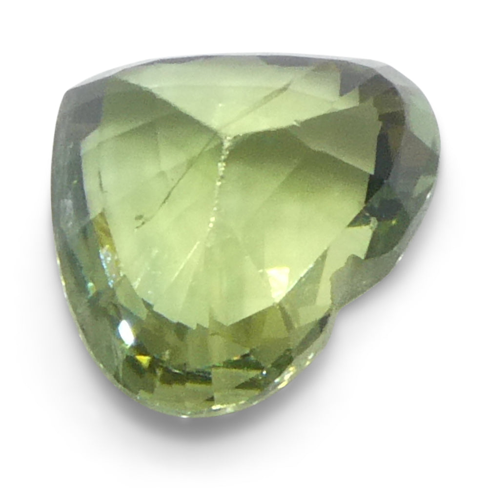 1.27ct Heart Green Sapphire from Sri Lanka - Skyjems Wholesale Gemstones