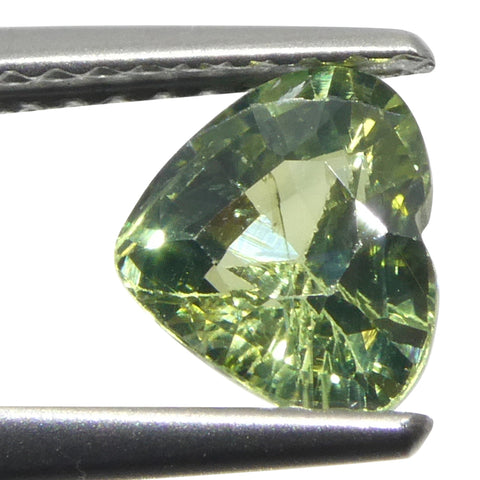 1.27ct Heart Green Sapphire from Sri Lanka