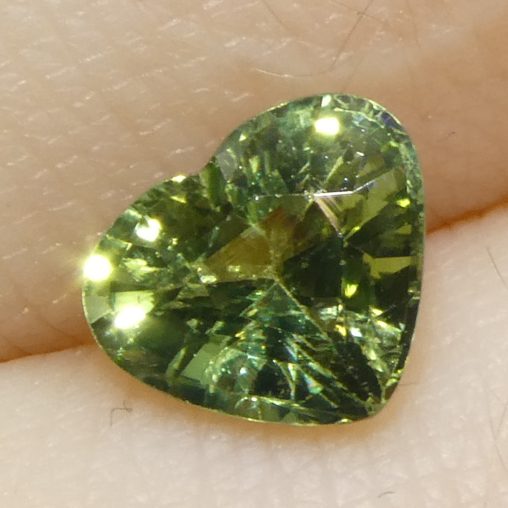 1.27ct Heart Green Sapphire from Sri Lanka - Skyjems Wholesale Gemstones