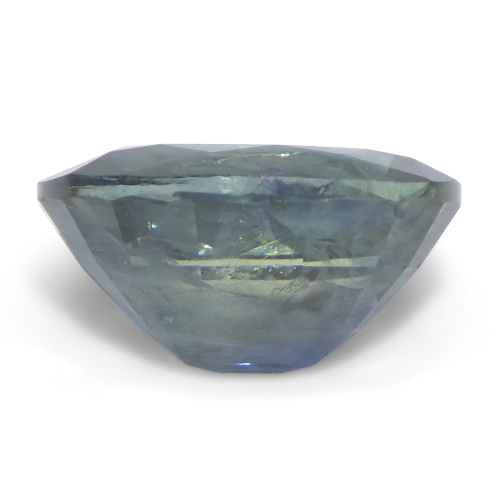 1.74ct Oval Teal Blue Sapphire from East Africa, premium heated gemstone by SkyJems Canadian gem specialists