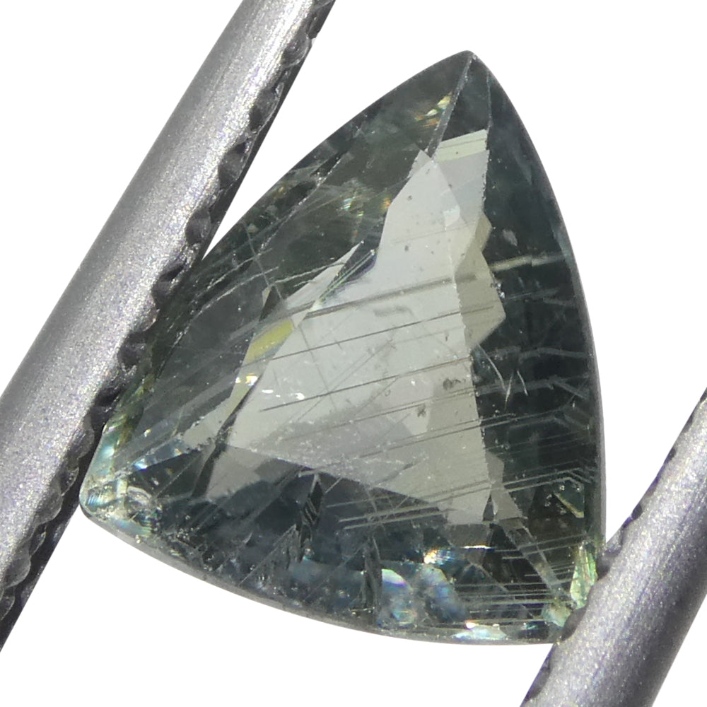 1.36ct Trillion/Triangle Green Sapphire from East Africa - Skyjems Wholesale Gemstones