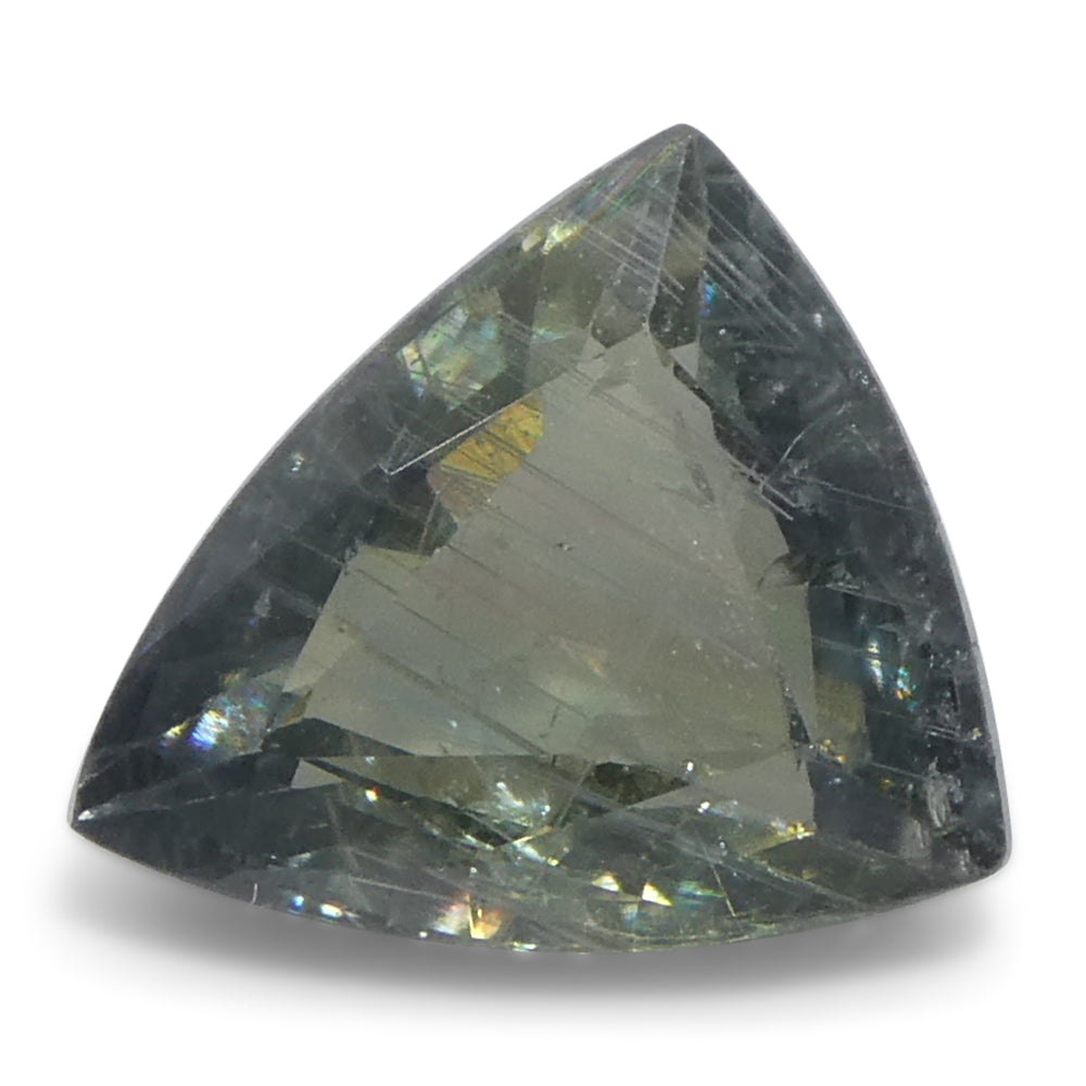 1.36ct Trillion/Triangle Green Sapphire from East Africa - Skyjems Wholesale Gemstones