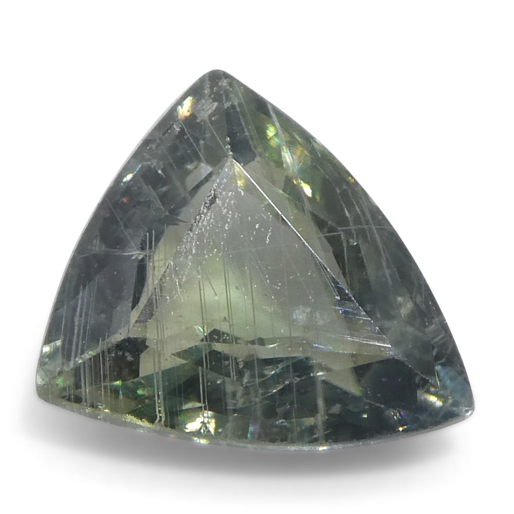1.36ct Trillion/Triangle Green Sapphire from East Africa - Skyjems Wholesale Gemstones