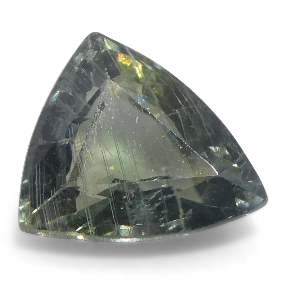 1.36ct Trillion/Triangle Green Sapphire from East Africa - Skyjems Wholesale Gemstones