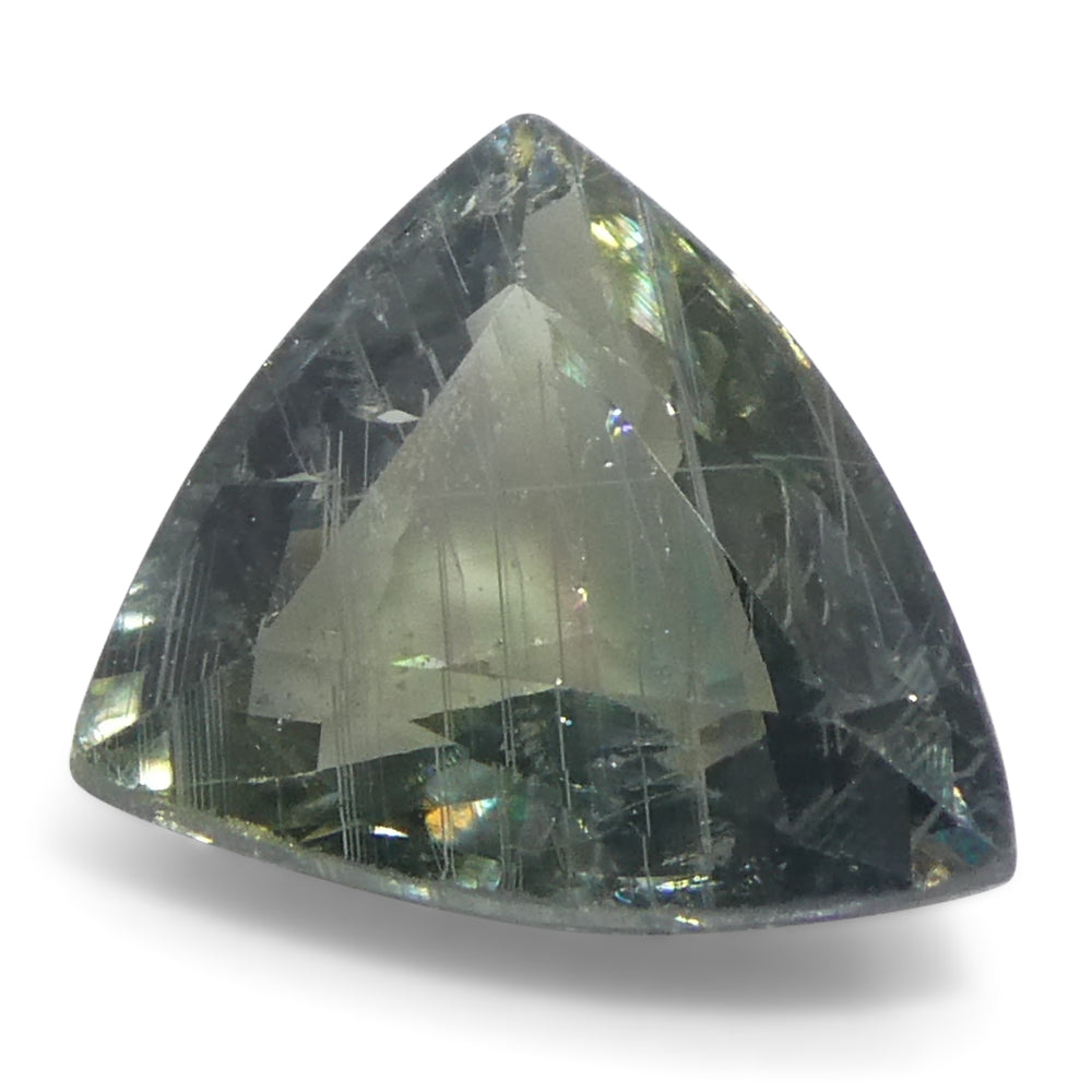 1.36ct Trillion/Triangle Green Sapphire from East Africa - Skyjems Wholesale Gemstones