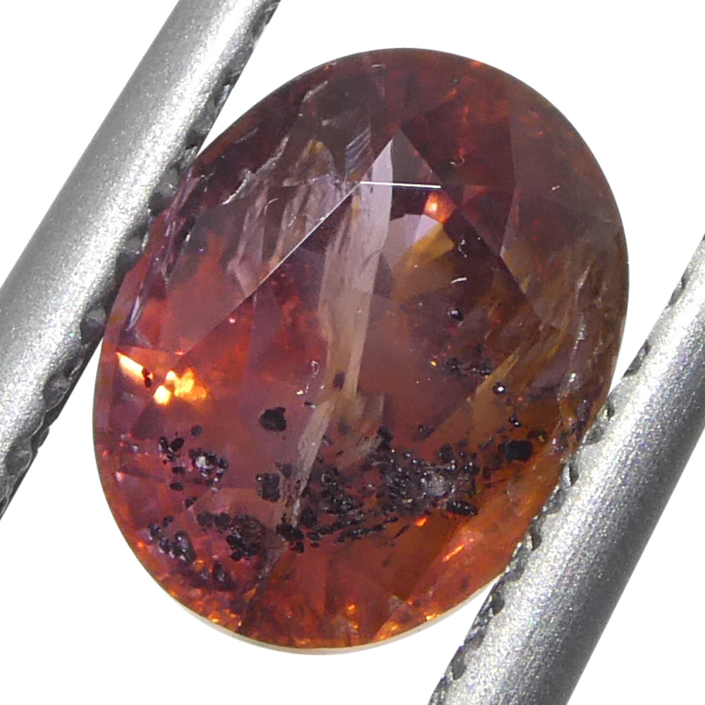 1.44ct Oval Red Sapphire from East Africa, heated gemstone by SkyJems, premium Canadian colored gem specialists