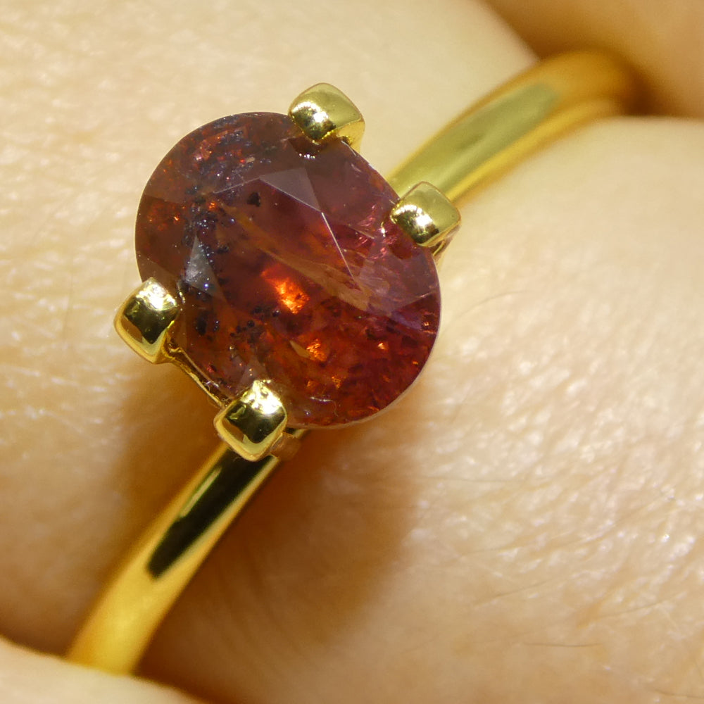 1.44ct Oval Red Sapphire from East Africa - Skyjems Wholesale Gemstones