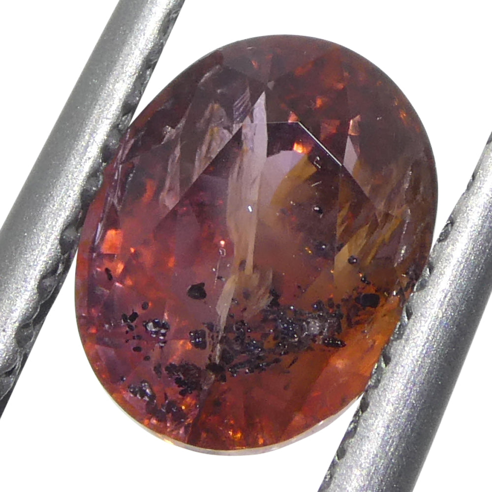 1.44ct Oval Red Sapphire from East Africa, heated natural gemstone by SkyJems, premium Canadian colored gem specialists