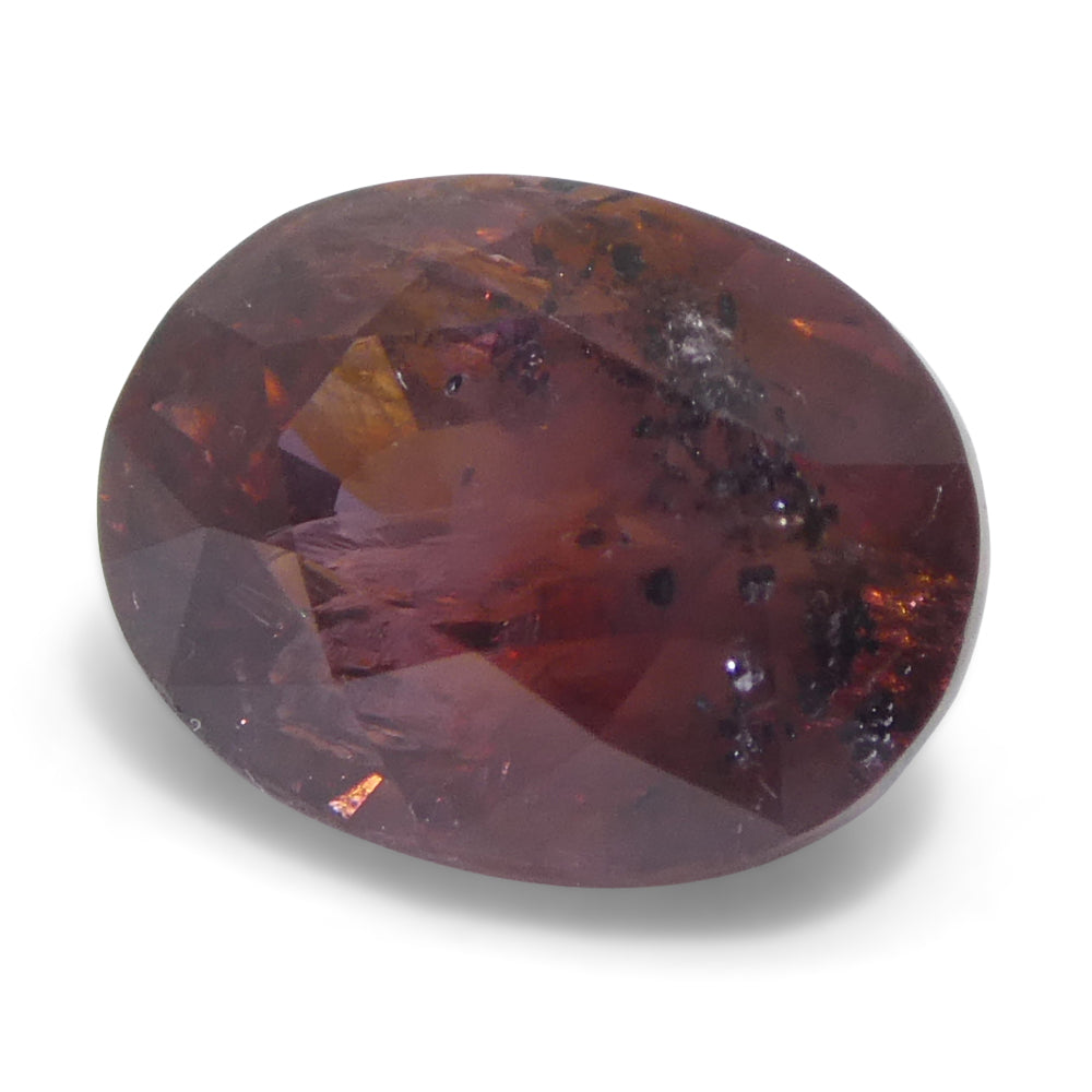 1.44ct Oval Red Sapphire from East Africa, heated natural gemstone by SkyJems, Canadian gem specialists since 1967