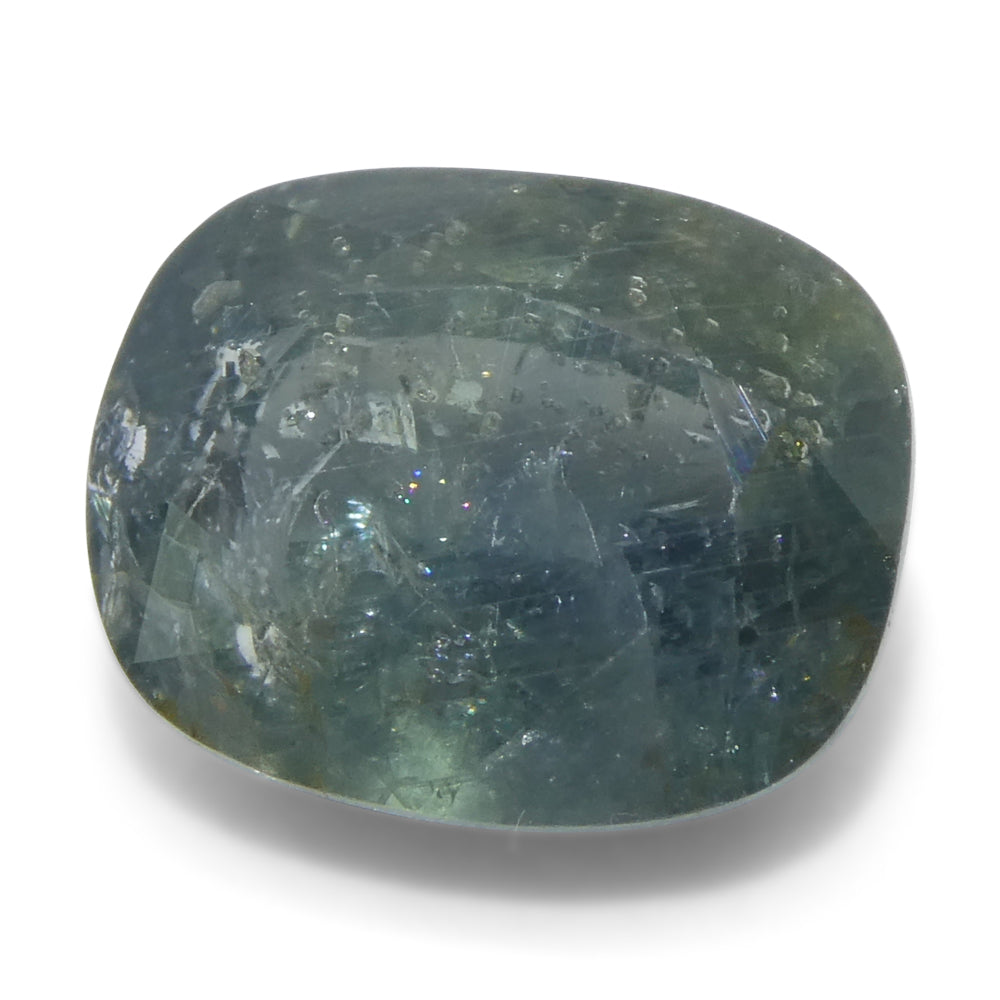 4.06ct Cushion Teal Blue Sapphire from East Africa - Skyjems Wholesale Gemstones