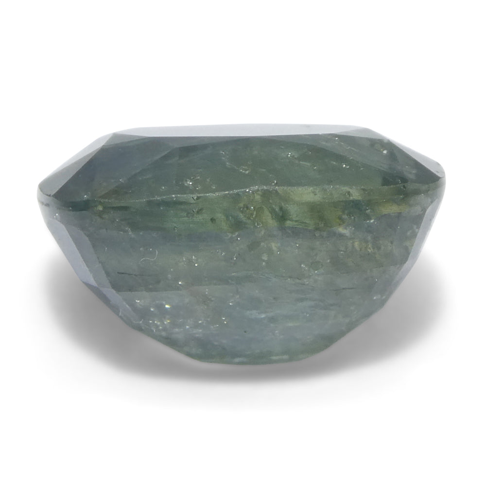 4.06ct Cushion Teal Blue Sapphire from East Africa - Skyjems Wholesale Gemstones