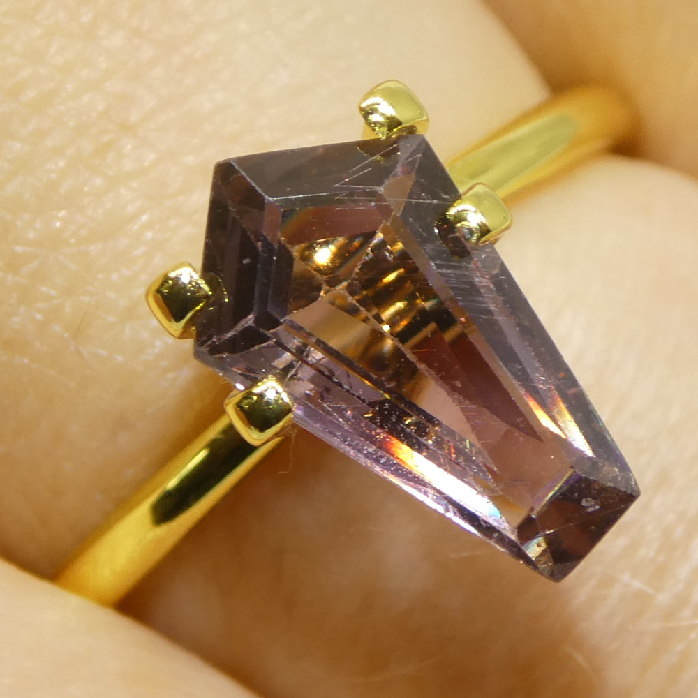 1.86ct Pentagon/Coffin Purple Sapphire from East Africa - Skyjems Wholesale Gemstones