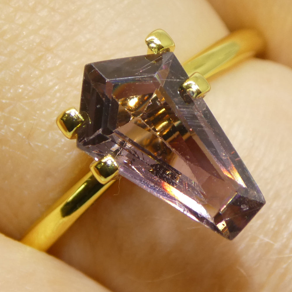 1.86ct Pentagon/Coffin Purple Sapphire from East Africa - Skyjems Wholesale Gemstones