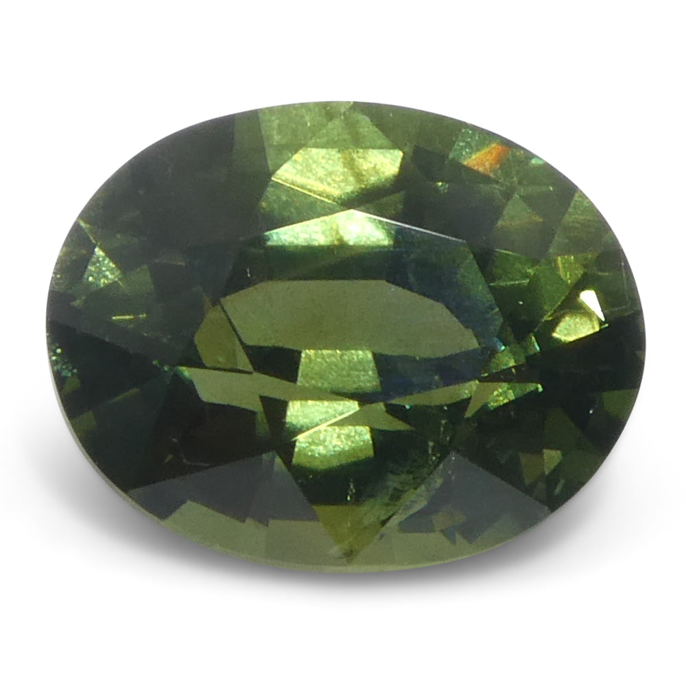 1.28ct Oval Green Sapphire from East Africa - Skyjems Wholesale Gemstones
