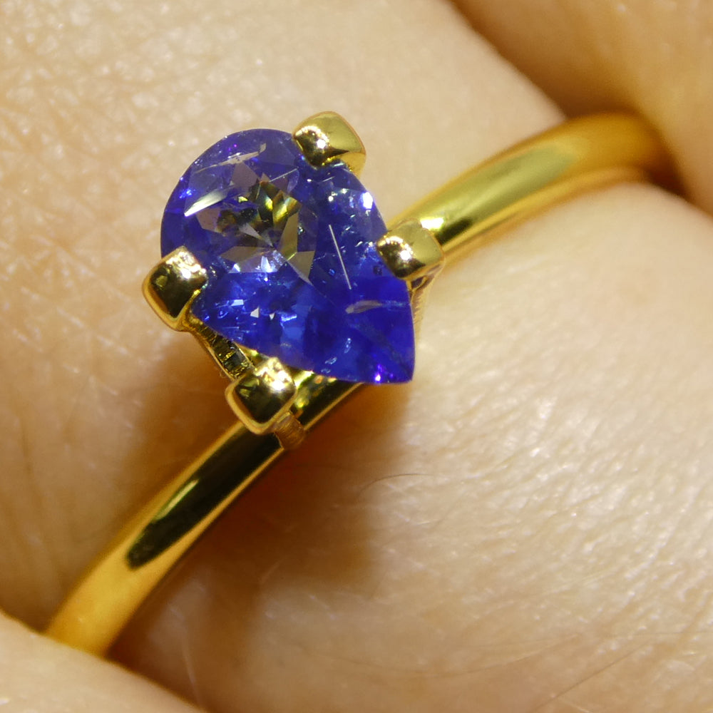 0.54ct Pear Blue Sapphire from Sri Lanka - Skyjems Wholesale Gemstones