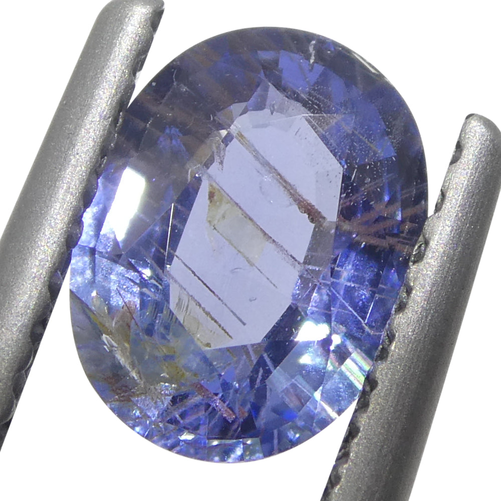 0.99ct Oval Blue Sapphire from Sri Lanka, medium-light blue gemstone by SkyJems, premium Ceylon sapphire collection