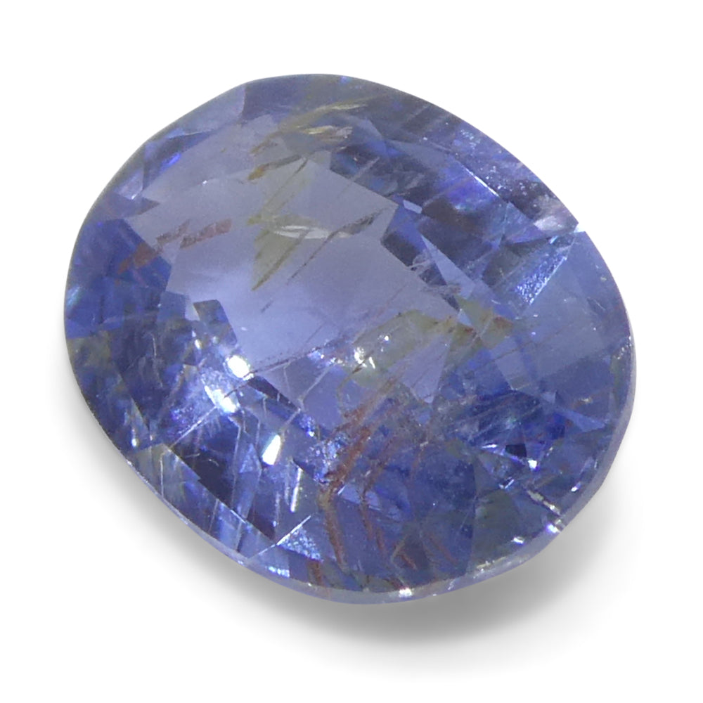 0.99ct Oval Blue Sapphire from Sri Lanka, medium-light blue gemstone by SkyJems, premium Ceylon sapphire collection