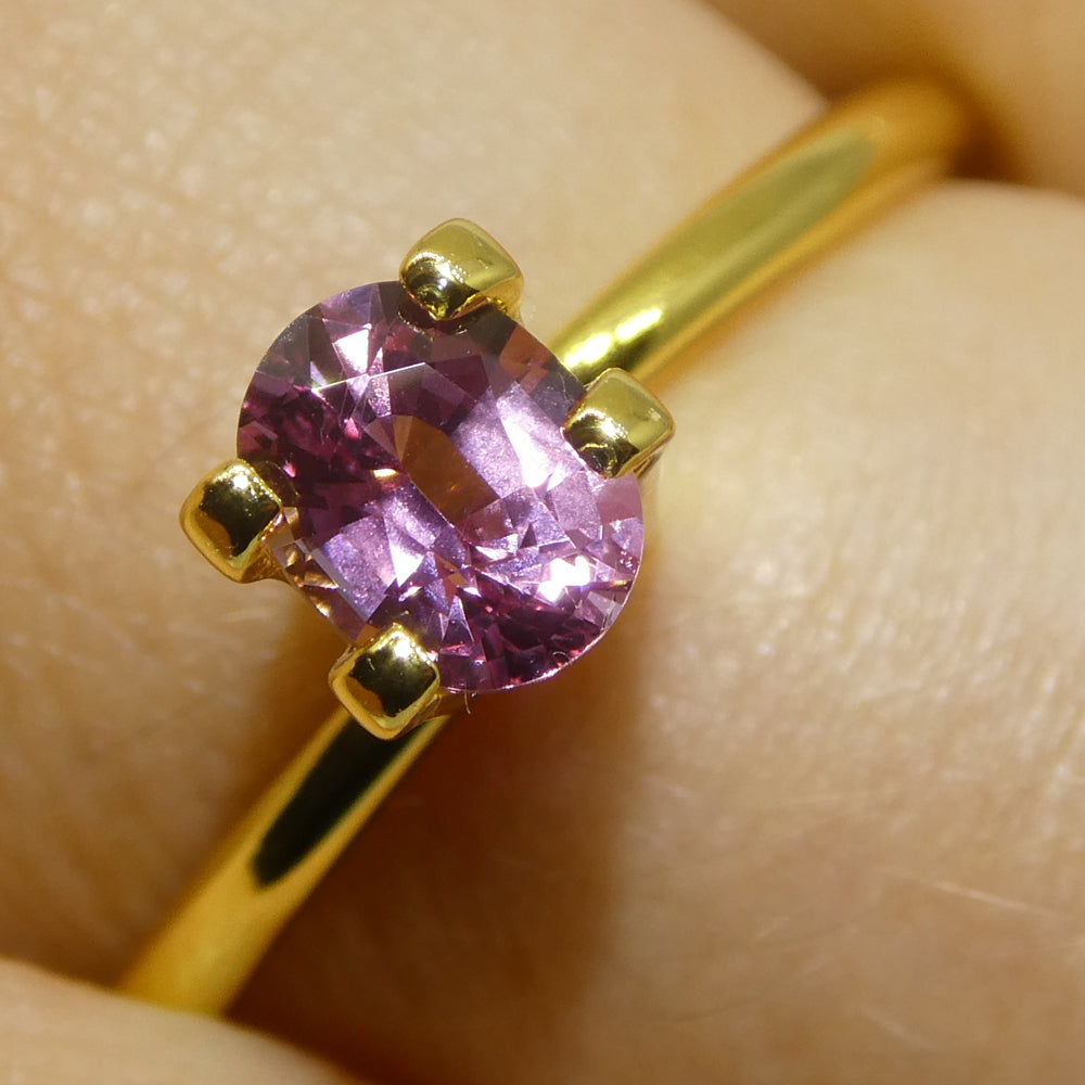 0.69ct Oval Pink Sapphire from Madagascar - Skyjems Wholesale Gemstones