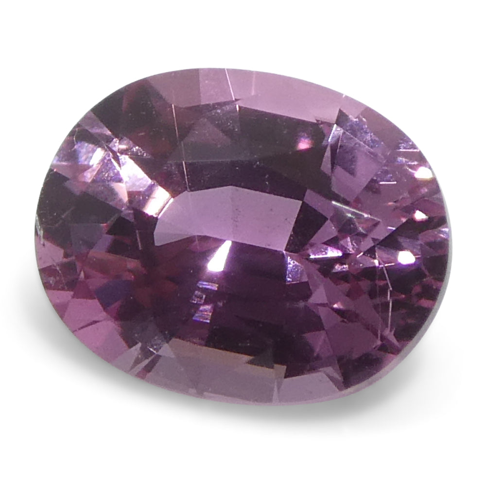 0.69ct Oval Pink Sapphire from Madagascar, Purplish Pink Corundum gemstone by SkyJems Canadian gem specialists