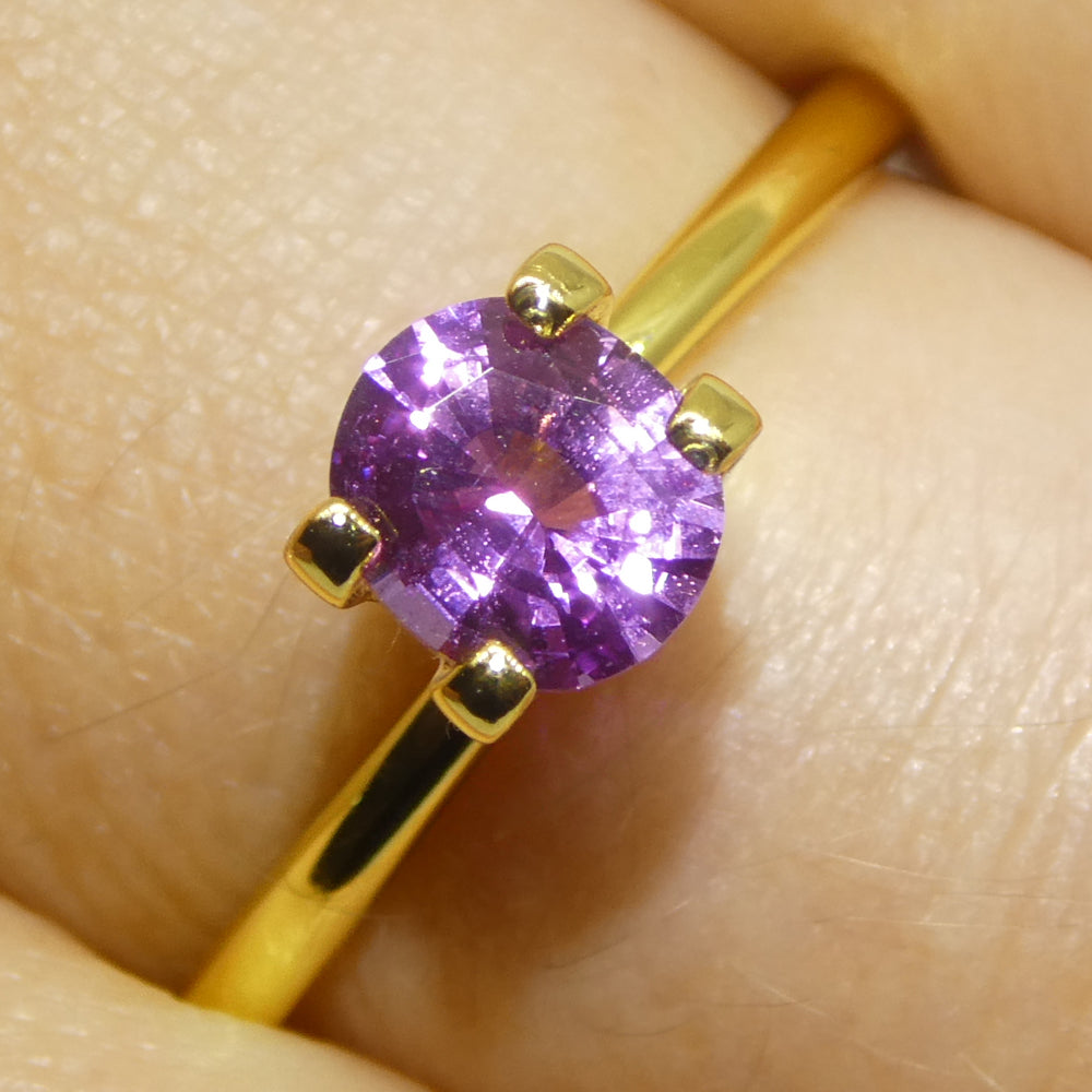 0.76ct Oval Pink Sapphire from Madagascar - Skyjems Wholesale Gemstones