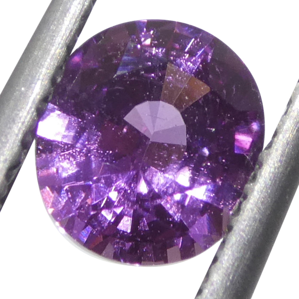 0.76ct Oval Pink Sapphire from Madagascar, vibrant medium-strong color, precision-cut single stone by SkyJems Canadian gemsto