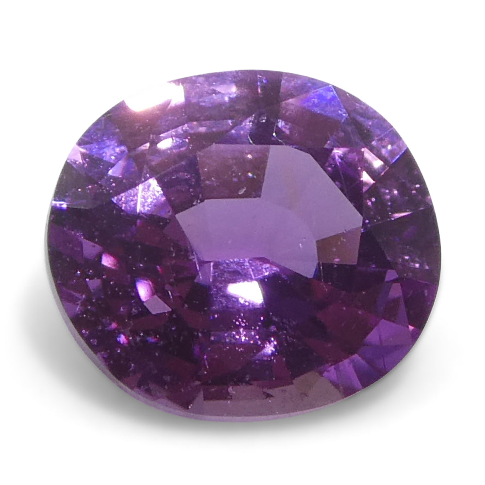 0.76ct Oval Pink Sapphire from Madagascar, vibrant medium-strong color, precision-cut by SkyJems Canadian gem experts since 1