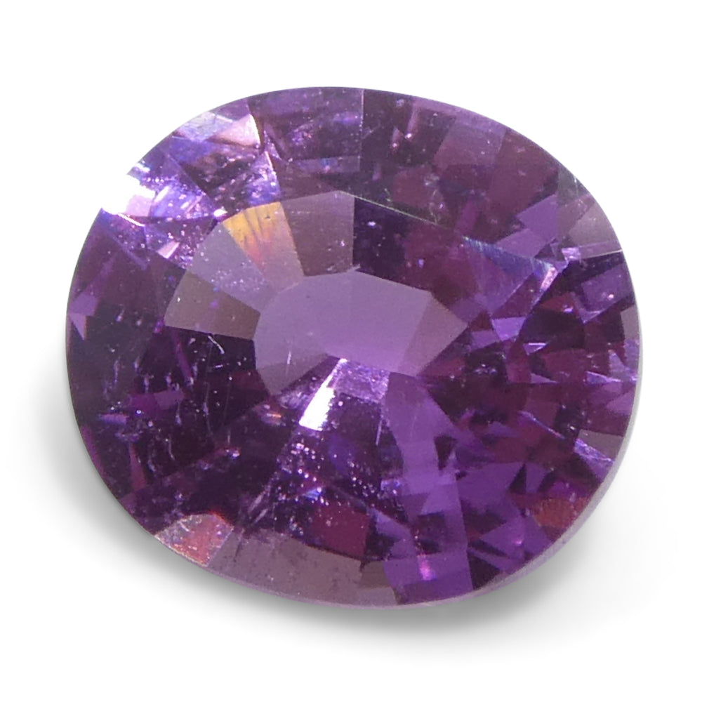 0.76ct Oval Pink Sapphire from Madagascar, vibrant medium-strong color, precision-cut single stone by SkyJems Canadian gemsto