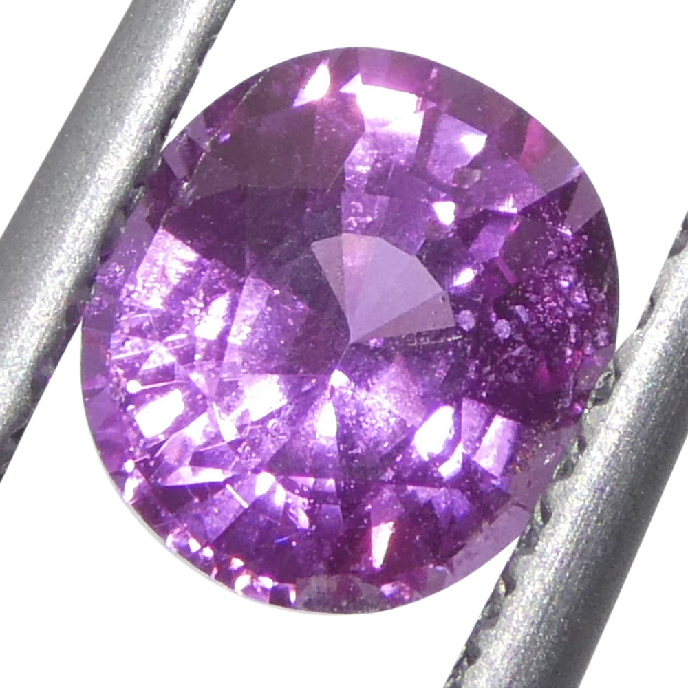 0.99ct Oval Purple-Pink Madagascar Sapphire, vivid medium tone, SkyJems premium single loose gemstone collection