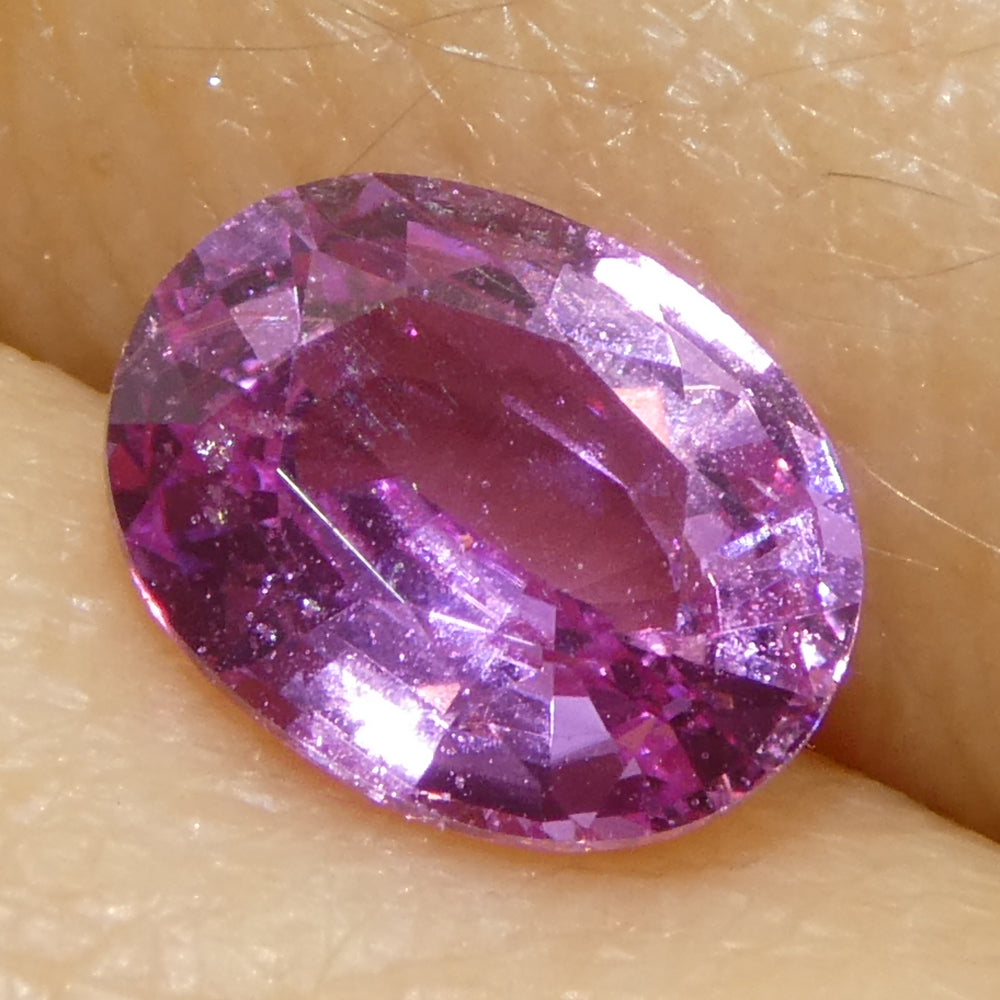 0.99ct Oval Purple-Pink Sapphire from Madagascar - Skyjems Wholesale Gemstones
