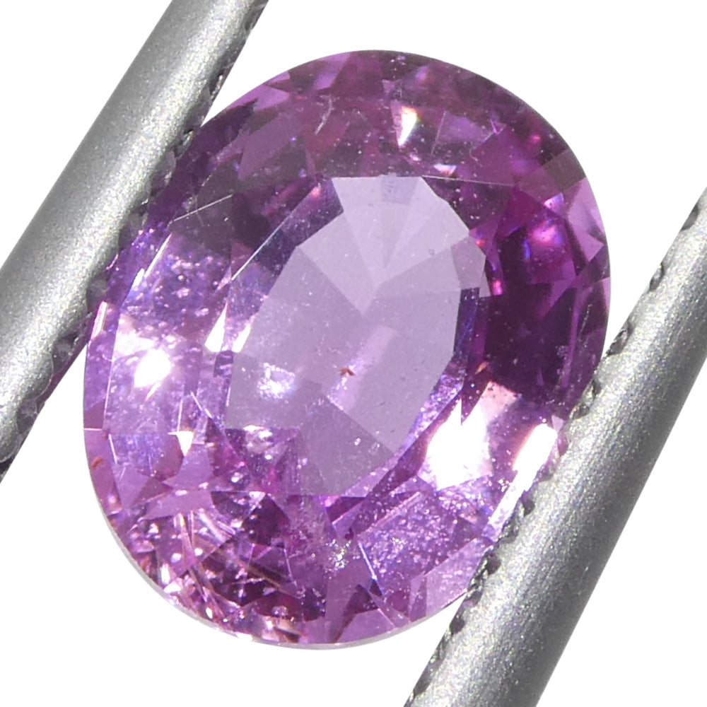 0.99ct Oval Purple-Pink Madagascar Sapphire, SkyJems premium loose gemstone, rare corundum with vibrant color and precision c