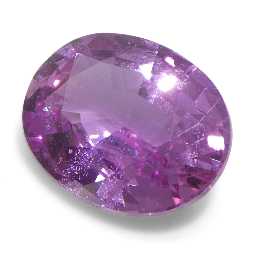 0.99ct Oval Purple-Pink Sapphire from Madagascar - Skyjems Wholesale Gemstones
