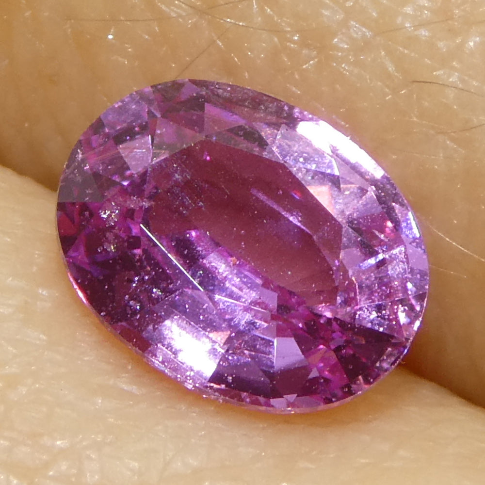 0.99ct Oval Purple-Pink Sapphire from Madagascar - Skyjems Wholesale Gemstones