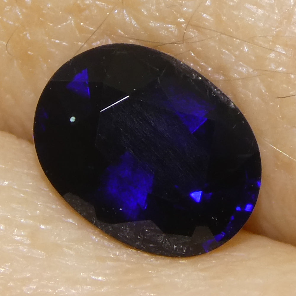 0.99ct Oval Blue Sapphire from Madagascar - Skyjems Wholesale Gemstones
