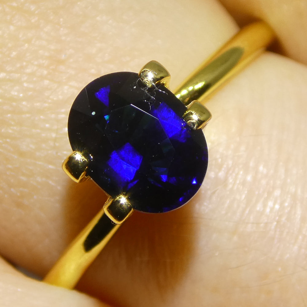 0.99ct Oval Blue Sapphire from Madagascar - Skyjems Wholesale Gemstones