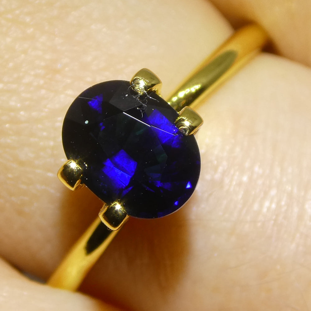0.99ct Oval Blue Sapphire from Madagascar - Skyjems Wholesale Gemstones