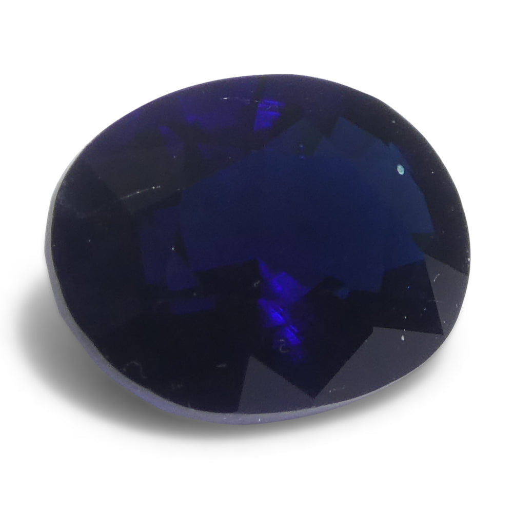 0.99ct Oval Blue Sapphire from Madagascar - Skyjems Wholesale Gemstones