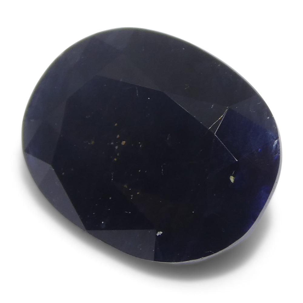 4.96ct Oval Blue Australian Sapphire from SkyJems, premium heated blue corundum gemstone in classic oval shape