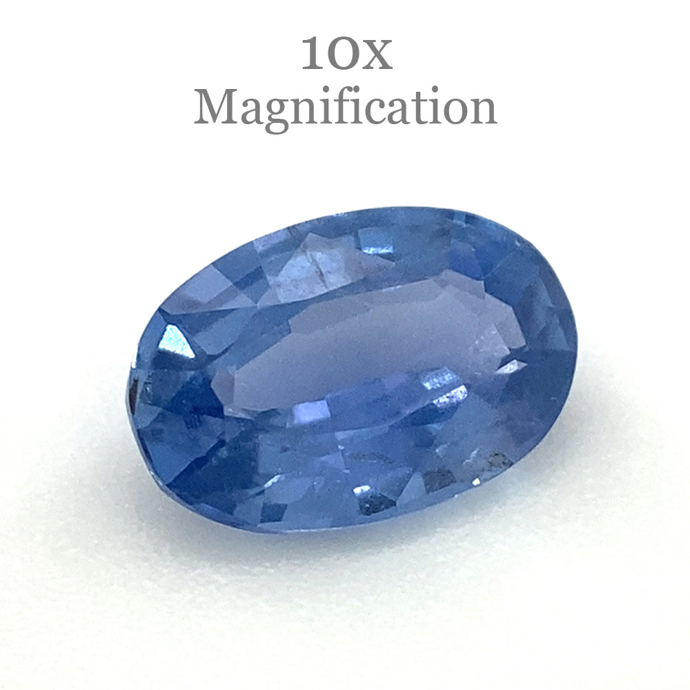 0.91ct Oval Blue Sapphire from Sri Lanka, unheated natural gemstone by SkyJems Canadian gem specialists