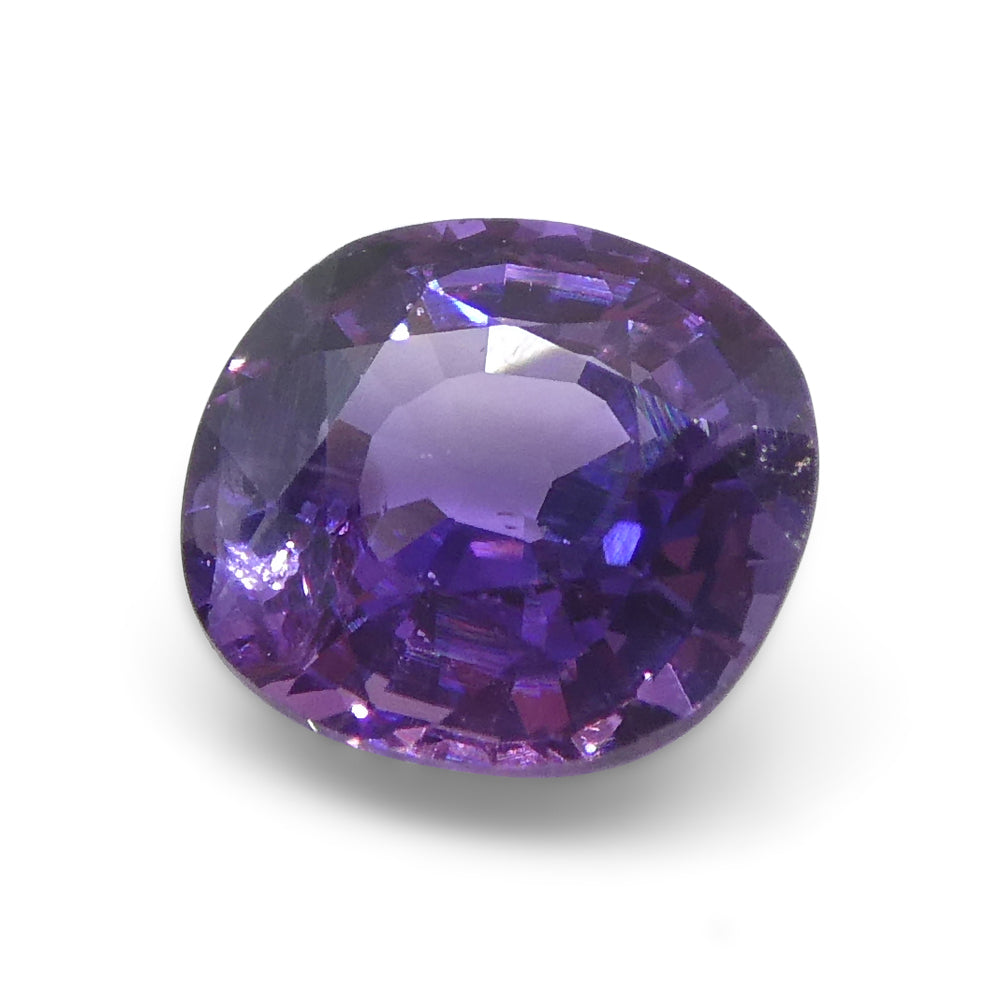 1.07ct Cushion Purple Sapphire from Madagascar, Unheated - Skyjems Wholesale Gemstones