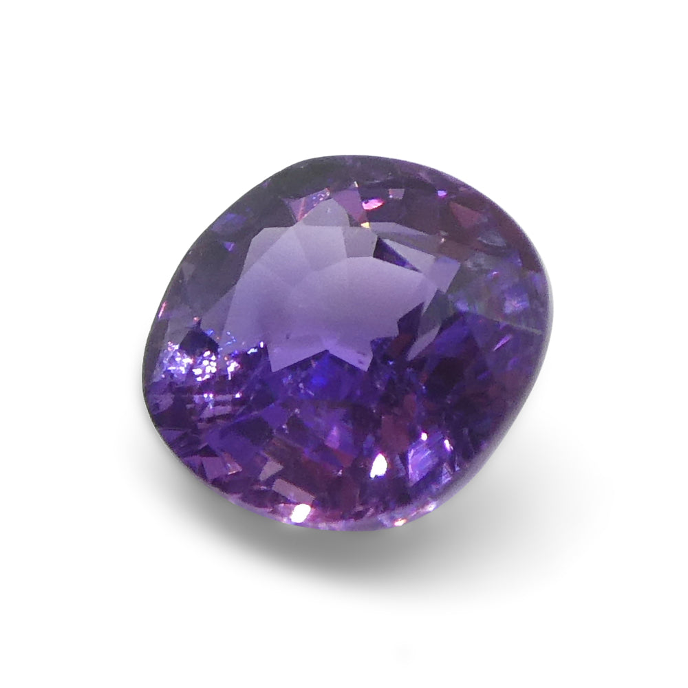 1.07ct Cushion Purple Sapphire from Madagascar, Unheated - Skyjems Wholesale Gemstones