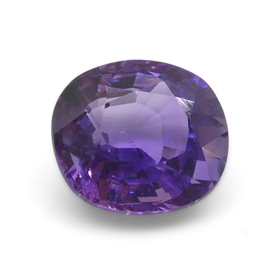 1.07ct Cushion Purple Sapphire from Madagascar, Unheated - Skyjems Wholesale Gemstones