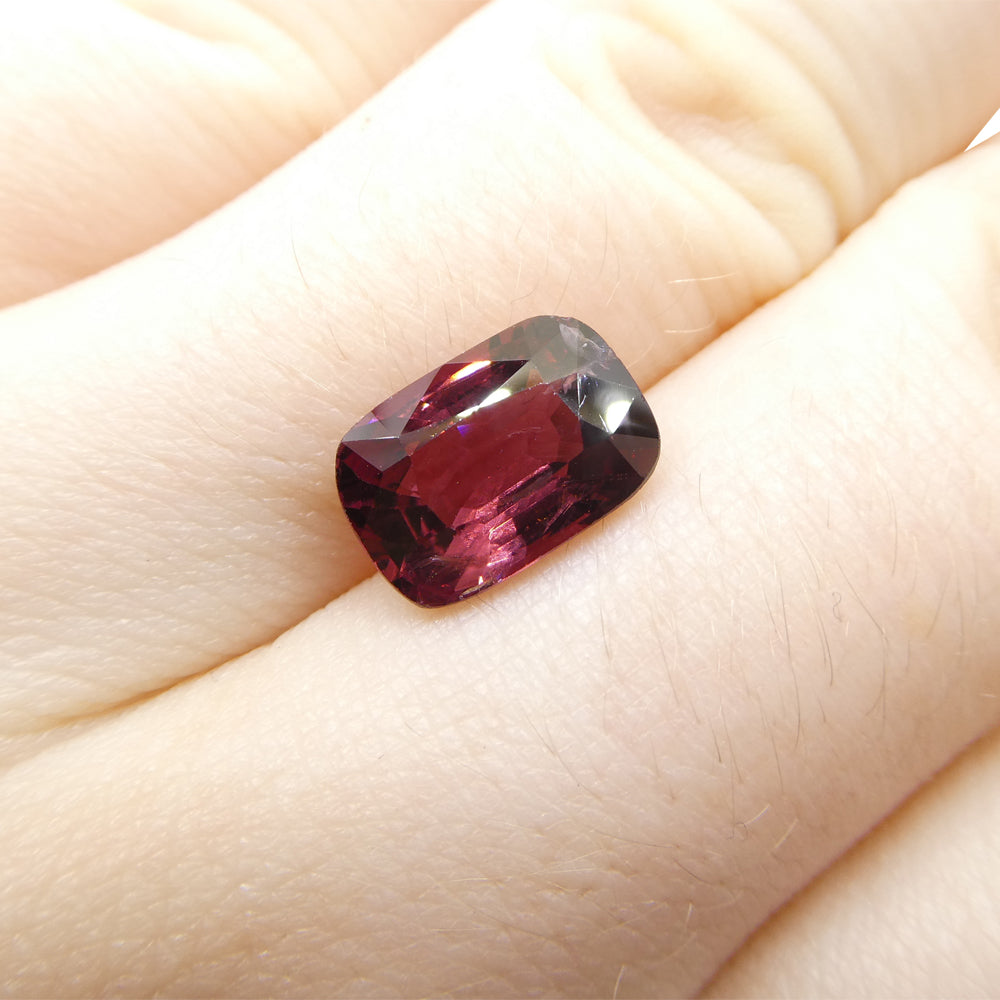 3.24ct Rectangular Cushion Red Spinel from Burma - Skyjems Wholesale Gemstones