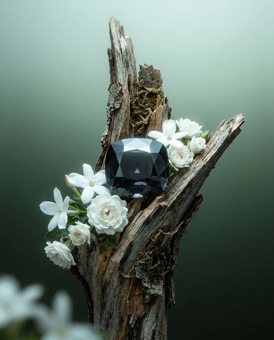 5.25ct Burmese Grey Spinel Rectangular Cushion Cut - Premium Unheated Gemstone by SkyJems Canada