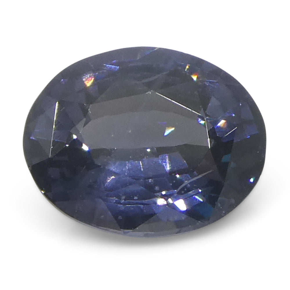 Spinel 2.29 cts 9.00 x 7.17 x 4.54 mm Oval Slightly Purplish Blue  $1840