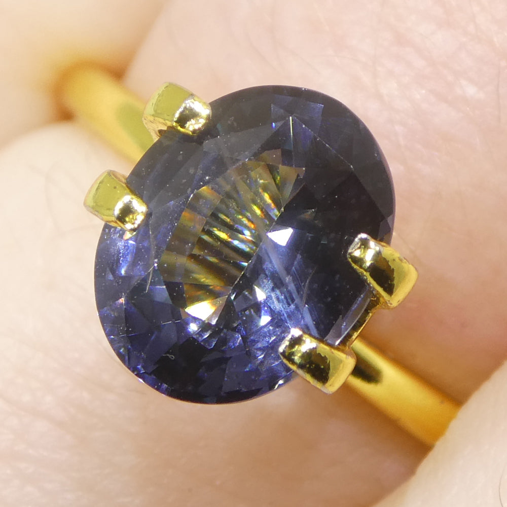 2.29ct Oval Blue Spinel from Burma Unheated