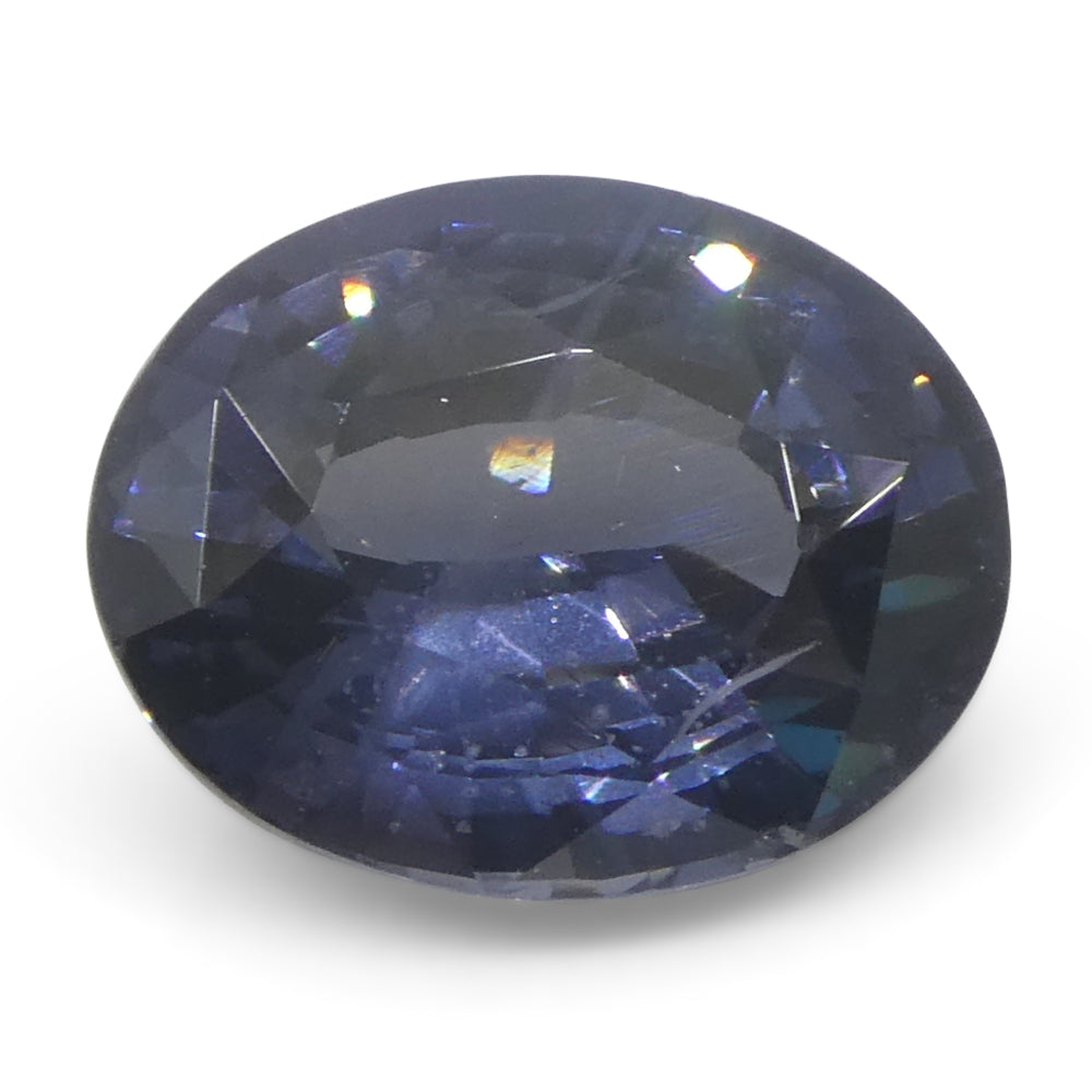 2.29ct Oval Blue Spinel from Burma - Unheated Gemstone by SkyJems, Rare Purplish Blue Collector's Stone